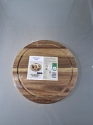 Duża Deska Akacjowa do Serwowania i Krojenia Vintage 35 cm