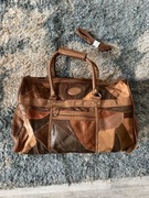 Duża skórzana torba Cotton Traders na ramię lub do ręki skóra torebka