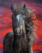 Obraz olejny KOŃSKA GRZYWA 40x50cm