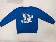 Niebieska chabrowa bluza dresowa Myszka Mickey i Kaczor Donald Disney 140