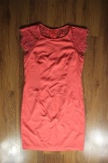 Sukienka Laundry by Shelli Segal r. S 6 czerwona rozciągliwa 