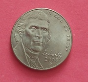 Moneta USA 5 CENTS 5 centów 2008r. P
