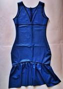 Niebieska sukienka latex 100% guma r. M/L