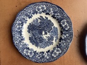 Talerze porcelana Anglia niebieska 