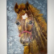 Portret konia obraz oryginalny ręcznie malowany