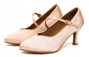 BUTY DO TAŃCA TANECZNE DO STANDARDU DELIKATNE KRYTE 7,5cm