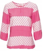 Bluzka w różowo biały deseń, r.42