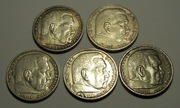 5 x 5 marek Hindenburg 1936 - 39r. - srebro