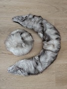 Czapka i szalik z lisa