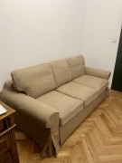 IKEA EKTORP 3-osobowa kanapa z funkcją spania beżowa WROCŁAW