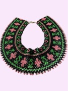 Naszyjnik biżuteria kolia/koralikowy kołnierzyk/etno ozdoba/folk rękodzieło