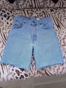 Spodenki jeansowe Levi's. XS/S. Obwód pasa 66 cm. unisex 