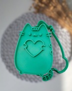 Foremki z motywem kotka : wykrawaczka + stempel, zestaw