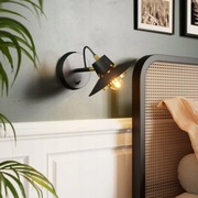 Kinkiet GoodHome Delagoa 1 x E27 czarny