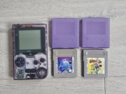 Konsola Nintendo Game Boy Pocket Atomic Purple + gry Tetris Mario & Yoshi