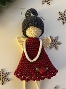 Aniołek na szydełku handmade