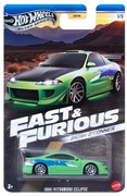 Hot Wheels 1995 Mitsubishi Eclipse Fast Furious Silver Series Brian