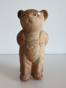 Stara, niemiecka ceramiczna figurka niedźwiedzia „Eschbach”