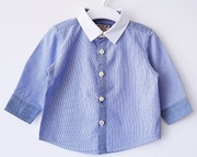 Koszula w paseczki z łatkami na łokciach Next 80