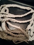 KWIETNIK MAKRAMA ZE SZNURKA BAWELNIANY SZARY JASNIUTKI  5 mm