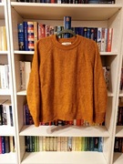 Sweter wełniany Selected Femme L alpaka wełna karmelowy