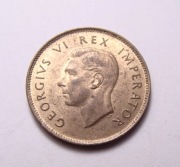 Afryka Południowa Brytyjska 1/4 pensa 1945 PIĘKNA! RZADKA w tym STANIE!