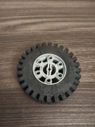 LEGO 3739c01 Koło z oponą Jasnoszare 24 x 43 Technic