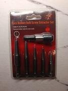 Zestaw wykrętaków do zerwanych śrub i szpilek – 5 szt.