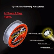 Żyłka wędkarska mocna. 0,23mm. 8,5 kg. 100m.
