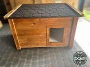 Duża buda dla psa ocieplana z otwieranym dachem owczarek, berneńczyk itd.