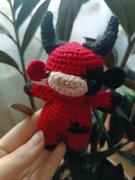 Krówka demon brelok 