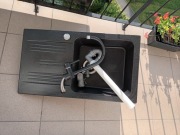 Zlewozmywak granitowy z baterią