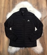 Czarna pikowana kurtka Adidas S