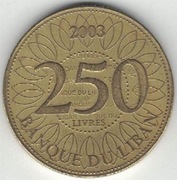 Liban 250 funtów liwrów livres 2003 - 23,5 mm