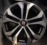 Felgi aluminiowe 17” 5x112 | 7.5J ET36 | czarno-srebrne | komplet 4 szt.