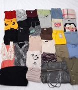 Paka 30 szt ubrań damskich mix stanów do naprawy odświeżenia