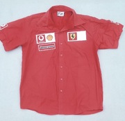 Koszula Ferrari Czerwona z krótkim rękawem 