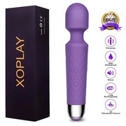Silikonowy masażer XOPLAY fioletowy 20 trybów