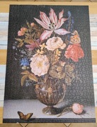Puzzle ułożone 1000el 67x48cm kwiaty wazon RADOM