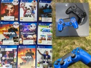 PlayStation 4 PS4 + 2 pady  + 15 gier FIFA 23, Tekken 7 - 100% sprawna IGŁA