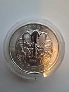 Srebrna Moneta 2 oz Kanada 2020 - Kraken - Creatures of the North - Ag 9999