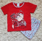 Miss you dziewczęca piżama krótkie spodenki krótki rękaw r.110