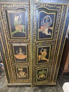 Szafa antyczna ręcznie malowana Indyjska