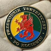 Odznaka PTTK Przewodnik Turystyczny Po Kociewiu  średnica 50 mm duża blacha