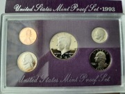 1993 - Zestaw menniczy proof USA: 5 monet