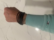 Bransoletka męska skórzana 21cm