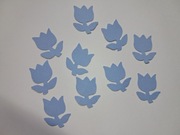 Scrapki tulipan 10 szt. 19x22mm niebieski gramatura 160 g/m2