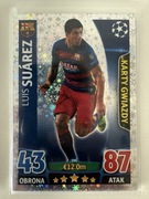 Karta Gwiazdy Champions League 2015/2016 Match Attax Topps Suarez 250