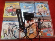 Zestaw gier na kontroler move PS3 z kamerą EYE i kontrolerem ruchu move bdb