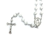 Różaniec Howlit, ręcznie robiony 10 mm 